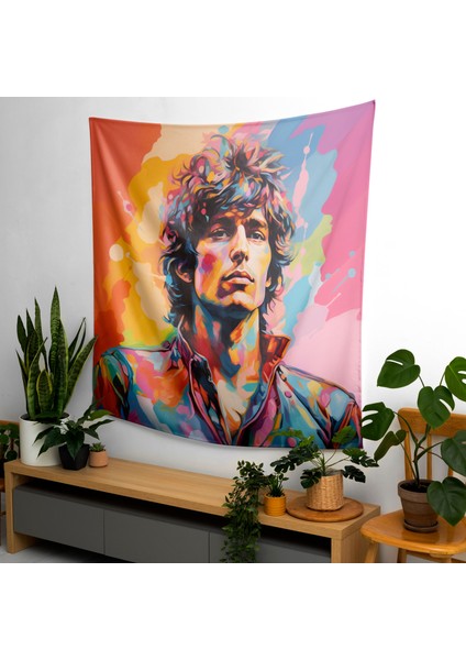 Rüya Gibi Pop Art Duvar Örtüsü - Canlı Renkler, Pamuk Sırtlı, Süblimasyon Baskı - Modern modelleri