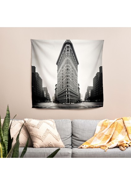 Tek Renkli Simetri Duvar Örtüsü - Pamuk Sırtlı, Süblimasyon Baskılı, Canlı Renkler fiyatları