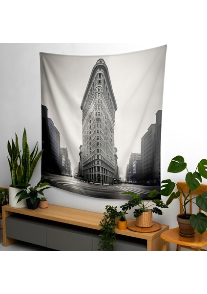 Tek Renkli Simetri Duvar Örtüsü - Pamuk Sırtlı, Süblimasyon Baskılı, Canlı Renkler modelleri