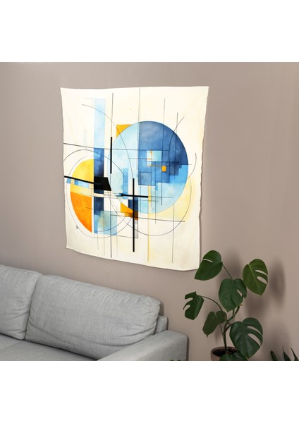 Göksel Simetri Duvar Örtüsü - Pamuk Sırt, Polyester Ön, Ranforce Kumaş - Canlı Renkler, modelleri