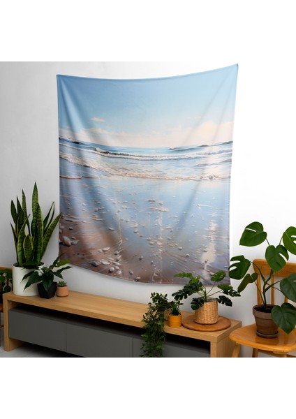 Zen Plaj Duvar Örtüsü - Pamuk Sırt, Polyester Ön - Canlı Renkler, Hafif Kumaş - Yatak fiyatları