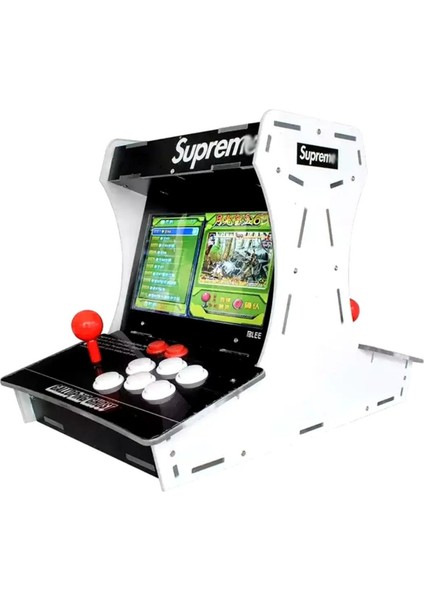 Supreme Çift Arcade Kol 10INÇ Çift Ekran 3000+ Oyunlu Retro Arcade Atari Old School - Street Fight