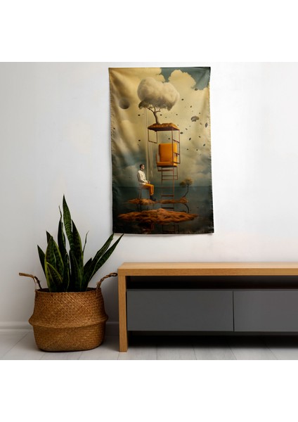 Gerçeküstü Düşler Duvar Örtüsü - Ranforce Kumaş - Canlı Renkler ve Süblimasyon Baskı modelleri