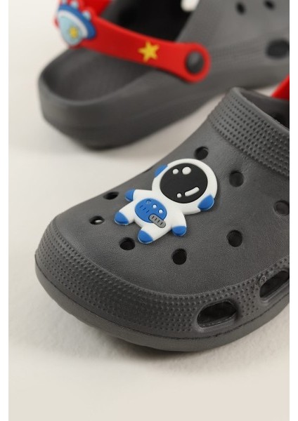 Astronot Figürlü Önü Kapalı Eva Erkek Çocuk Terlik