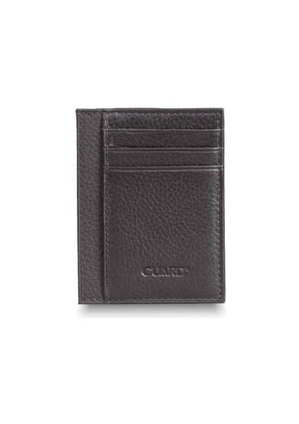 Kahverengi Deri Mini Boy Kredi Kartlık - GRD250322WT1638