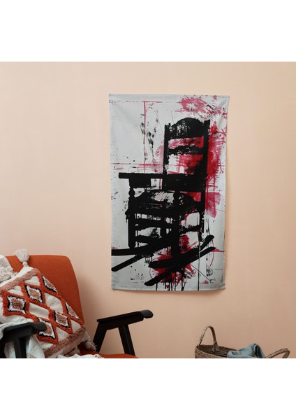 Andy Warhol Elektrikli Sandalye Duvar Sanatı - Modern Kumaş Örtü | Canlı Renkler, Hafif fiyatları