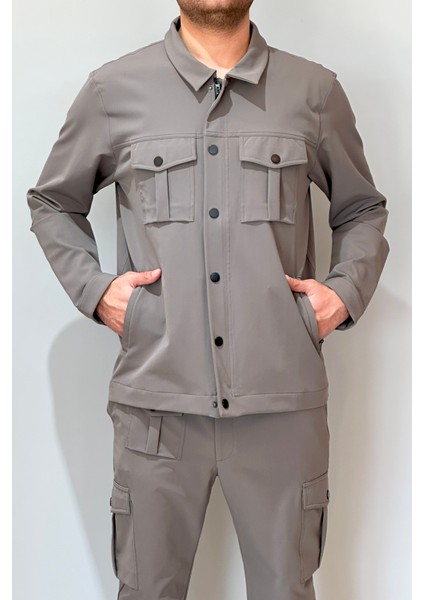 Erkek Modern Fermuarlı Üst 24720 Vizon modelleri