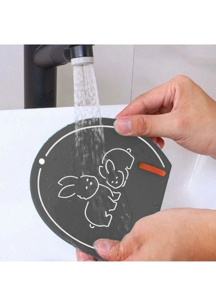 Gri Renkli Gider Kapağı, Koku Önleyici, Çok Amaçlı, Dayanıklı, Pratik Kullanım