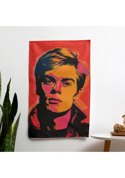 Modern Sanat Duvar Örtüsü - Canlı Renkler, Ranforce Kumaş - Yatak Odası, Oturma Odası, Yurt