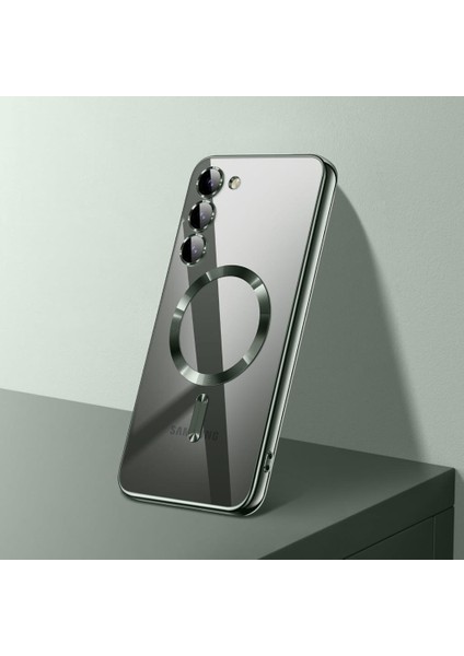 Samsung Galaxy S25 Kılıf Magsafe Kamera Lensli Korumalı Şeffaf Silikon Kapak fiyatları