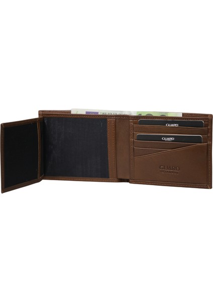 Taba Deri Yatay Model Klasik Erkek Cüzdanı - GRD250322WT1834