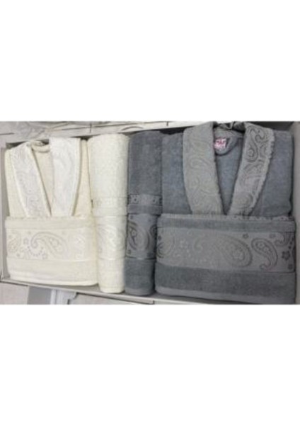 Yumuşak ve Rahat %100 Pamuk Bornoz Seti, Günlük ve Aile Kullanımı İçin Mükemmel fiyatları