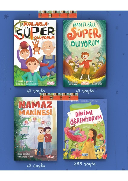 Dualarla Süper Oluyorum, Ibadetlerle Süper Oluyorum,namaz Makinesi, Dinimi Öğreniyorum (4kitap)