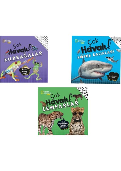 Çok Havalı Hayvanlar Kitabları 3 Lü Set