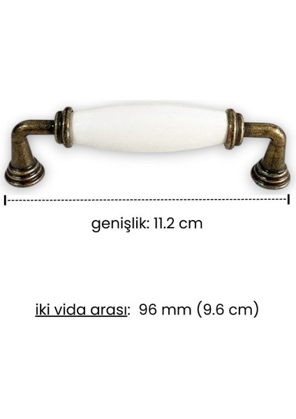 Metal-Gerçek Porselen Antik Sarı Renkli 96 mm Mobilya/dolap/vestiyer/kapak/mutfak Kulpu fırsatları
