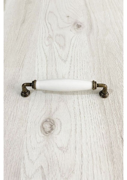 Metal-Gerçek Porselen Antik Sarı Renkli 128 mm Mobilya/dolap/vestiyer/kapak/mutfak Kulpu