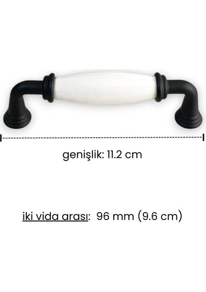 Metal-Gerçek Porselen Siyah Renkli 96 mm Mobilya/dolap/vestiyer/kapak/mutfak Kulpu fırsatları