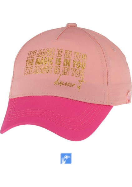 Sim Yazılı Kız Çocuk Şapka (4-8 Yaş ) ( 52 cm )