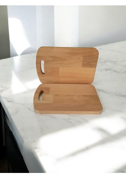 Ahşap Kayın Kesme Tahtası Et Ekmek Sebze 20X30 Oval Kesme Tahtası