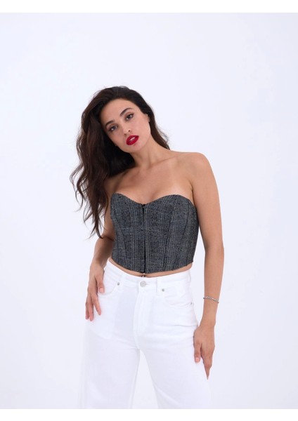 my 7205 Crop-Siyah