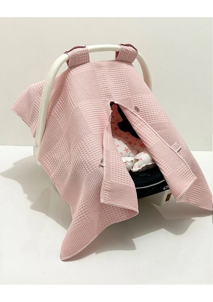 %100 Pamuk Petek Pike Puset Örtüsü ve Puset Minderi