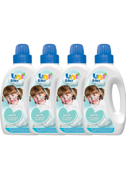 Aktif Sıvı Çamaşır Deterjanı 1500 ml x 4 Adet