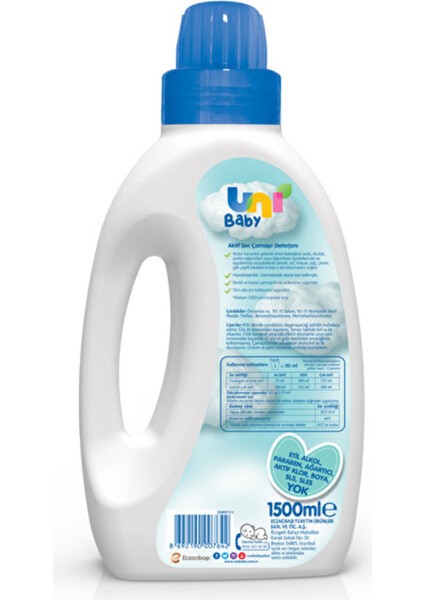 Aktif Sıvı Çamaşır Deterjanı 1500 ml x 4 Adet