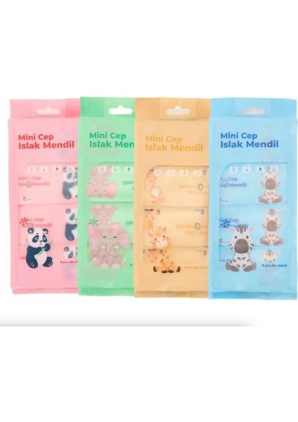 Mini Islak Cep Mendil 1 PAKET