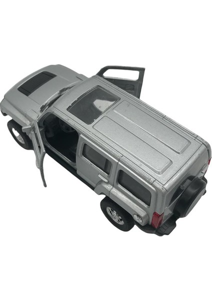 Oyuncak 1:38 Metal Çek Bırak Araba Hummer H2 43629D Gri indirimleri