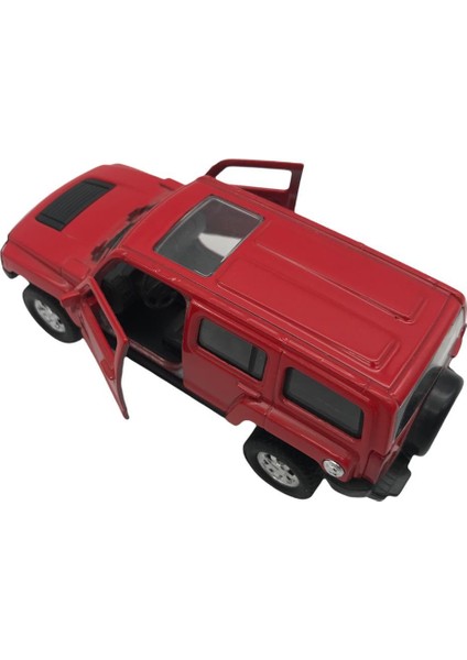 Oyuncak 1:38 Metal Çek Bırak Araba Hummer H2 43629D Kırmızı fırsatları