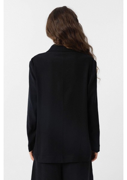 Siyah Kruvaze Kadın Blazer Ceket fırsatları