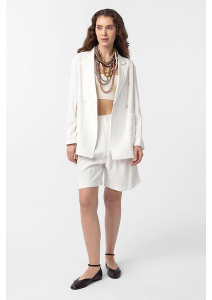 Ekru Kruvaze Kadın Blazer Ceket fırsatları