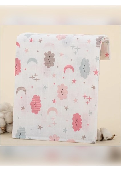 %100 Pamuk Müslin Bezi Battaniyesi Bebek Battaniyesi Örtü
