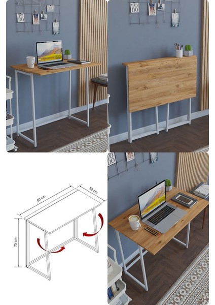 Premium Katlanır Çalışma Masası Katlanabilir Pratik Çalışma Masası Bilgisayar Masası Çizim Masası