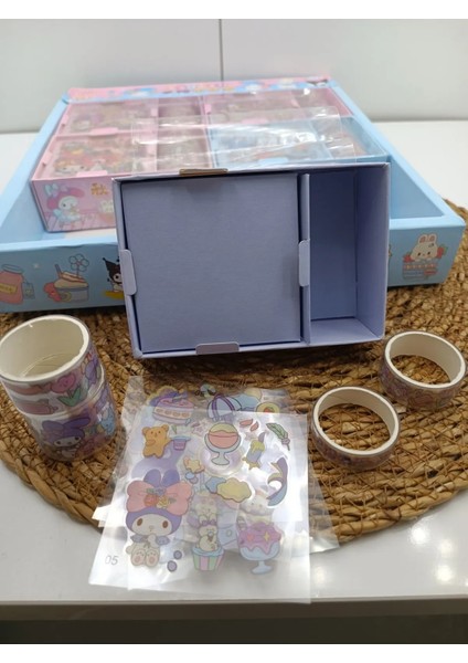 Sanrio Kawaii Mini Sticker Rulo Sticker Sayfa Sticker Kutulu Lüx Hediyelik 1 Adet modelleri