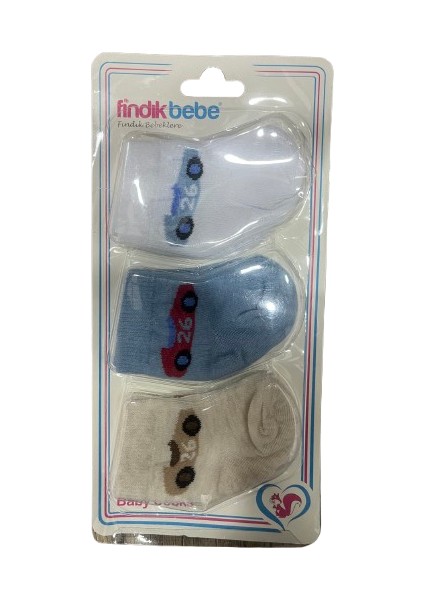 3'lü Bebek Çorap