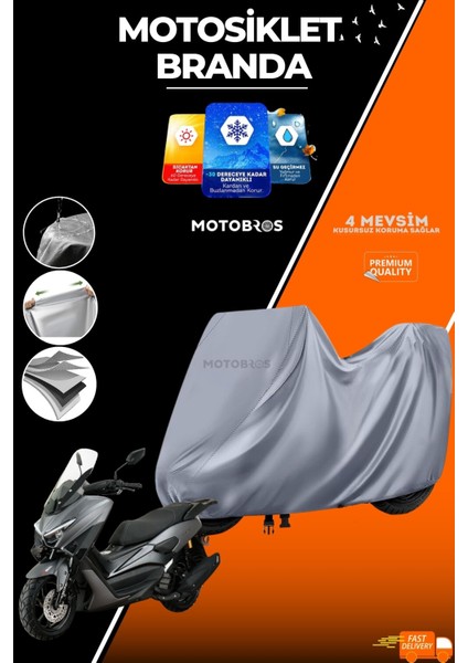 Motosiklet Branda Arora Maxt(En Kalın) Kumaş Ömürlük Kullanım (Tokalı)