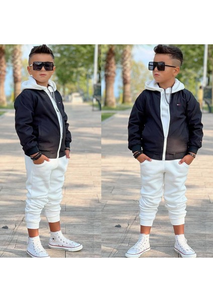 Cgkids Mevsimlik Yağmurluk Siyah Renk Erkek Çocuk