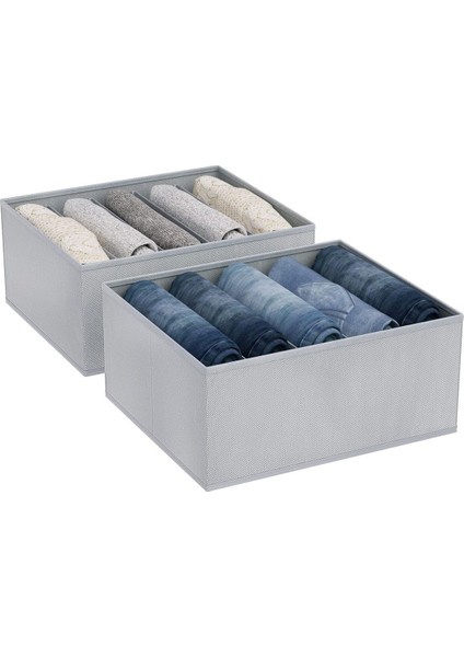 5 Adet 5 Bölmeli Katlanabilir Pantolon Gömlek Kazak Düzenleyici Saklama Kutusu Organizer modelleri