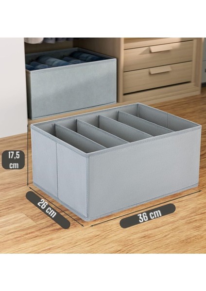5 Adet 5 Bölmeli Katlanabilir Pantolon Gömlek Kazak Düzenleyici Saklama Kutusu Organizer indirimleri