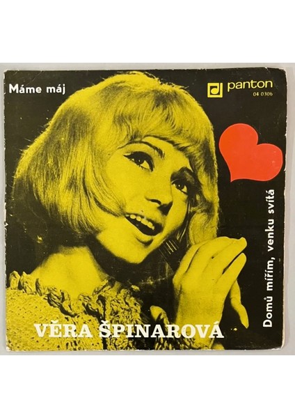Vera Spinarova Mame Maj - Domü Mirim, Venku Svita 45 Lik Plak (Orjinal Dönem Baskı Plak)