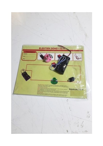 Okul Deney Seti - Elektrik Seti Ampul - Pil Yatağı - Duy -Düğme Seti modelleri