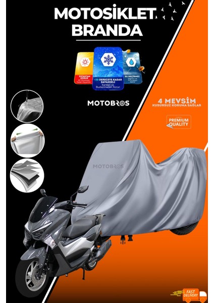 Motosiklet Branda Apec Apx5 (En Kalın) Kumaş Ömürlük Kullanım (Tokalı)
