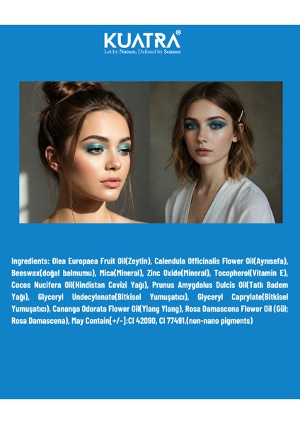 Mermaid’s Sapphire Krem Far, Eyeliner Doğal Içerikli, (Makyaj Beraberinde Çok Değerli Besleyici Cilt Bakımı) fırsatları