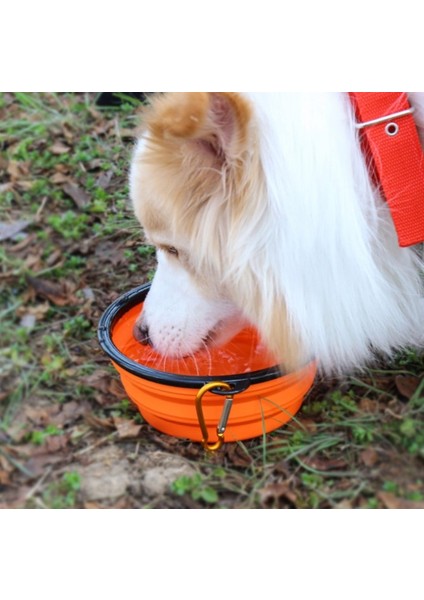 Portatif Mama Kabı Katlanabilir Evcil Hayvan Su Kabı