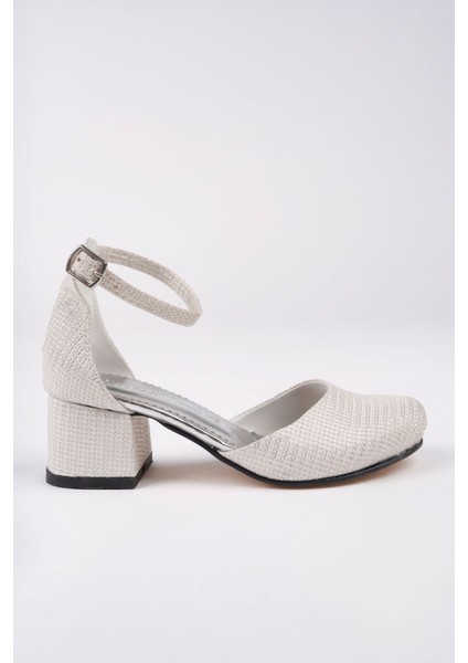 Topuklu Sedef Karnıyarık Ayakkabı