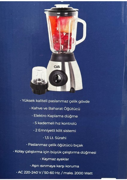 Cvs Dn 12108 Buz Kırıcı Ve Baharat Öğütücü Sürahi Blender