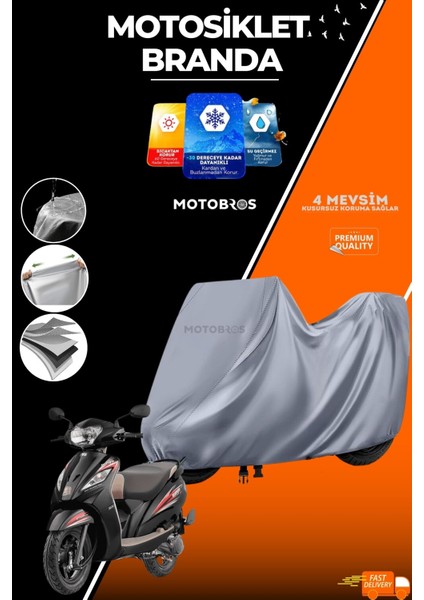 Motosiklet Branda Tws Wego (En Kalın) Kumaş Ömürlük Kullanım (Tokalı)