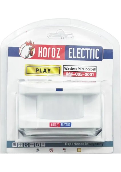 Horoz Play 4,5V Dc Kablosuz Sensörlü Kapı Zili 086-005-0001
