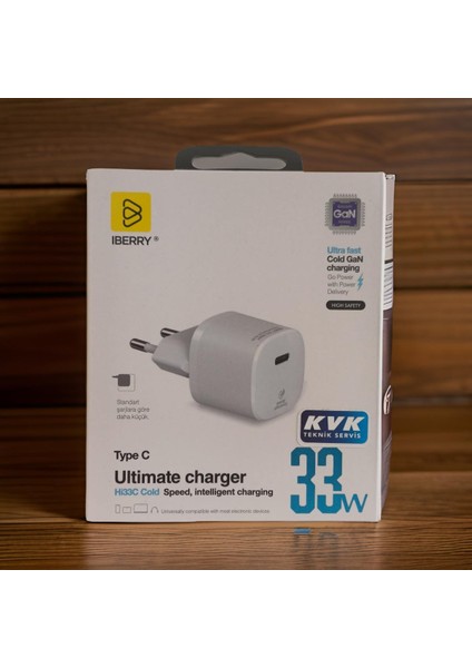 33W Ultimate Gan Type C Şarj Başlığı (Kvk Garanti)